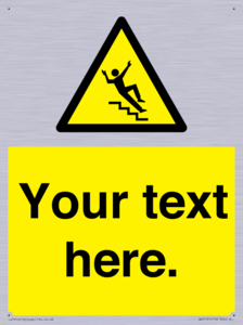 Custom Slippery Stairs Sign